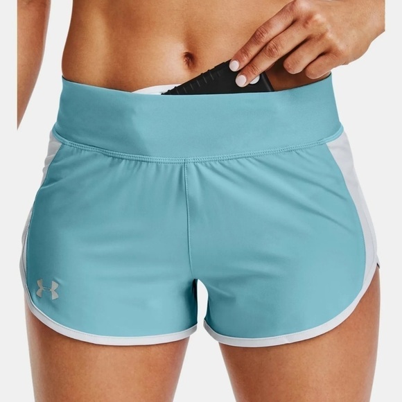 Under Armour Speedpocket Run N Shorts short in Blue Fitted women’s size S - Picture 6 of 10